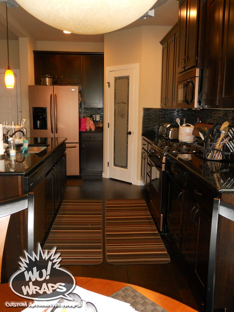 Fridge, Stove, Mircowave, Dishwasher Wrapped In 3M DINOC ME380 Brushed